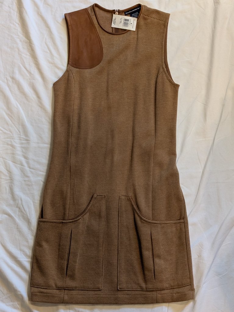 Ralph Lauren Tan Tweed Sheath Dress Nwt S